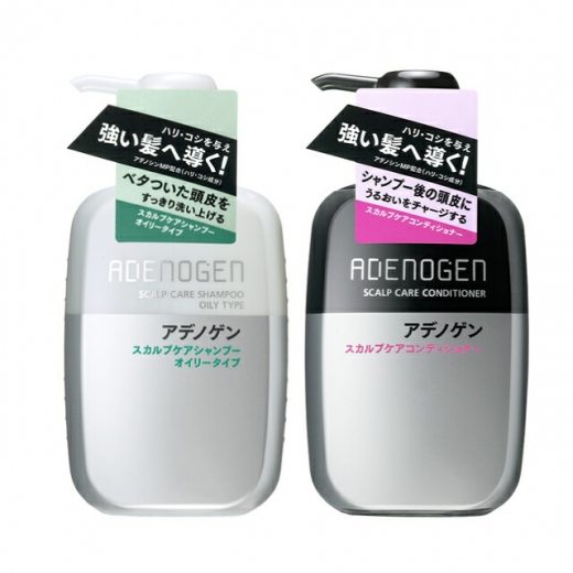 アデノゲン　スカルプケアシャンプー（オイリータイプ）400ml＋アデノゲンスカルプケアコンディショナー400mLセット